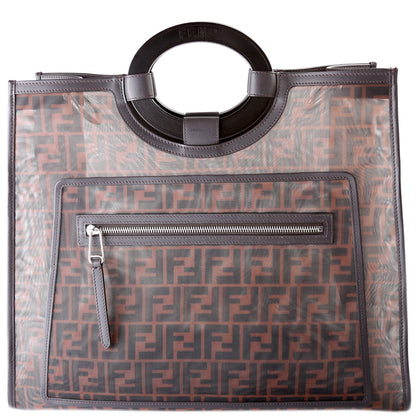 Fendi 8BH351 FF Mesh Runaway Shopper Large Bag