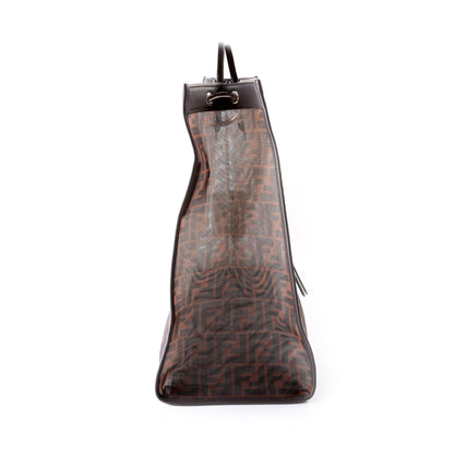 Fendi 8BH351 FF Mesh Runaway Shopper Large Bag