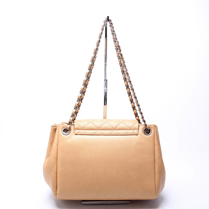 Chanel CC Accordion Shopping Quilted Caviar 22M Bag