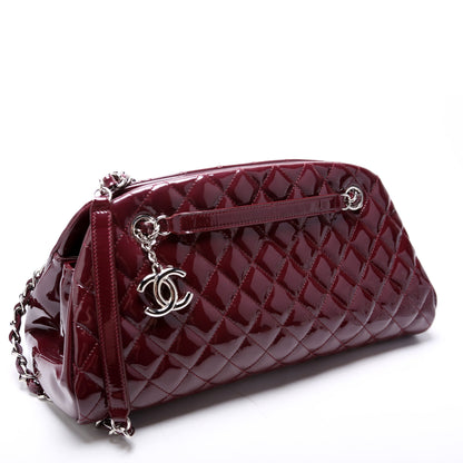 Chanel Just Mademoiselle Medium Bowling Patent 15M Bag