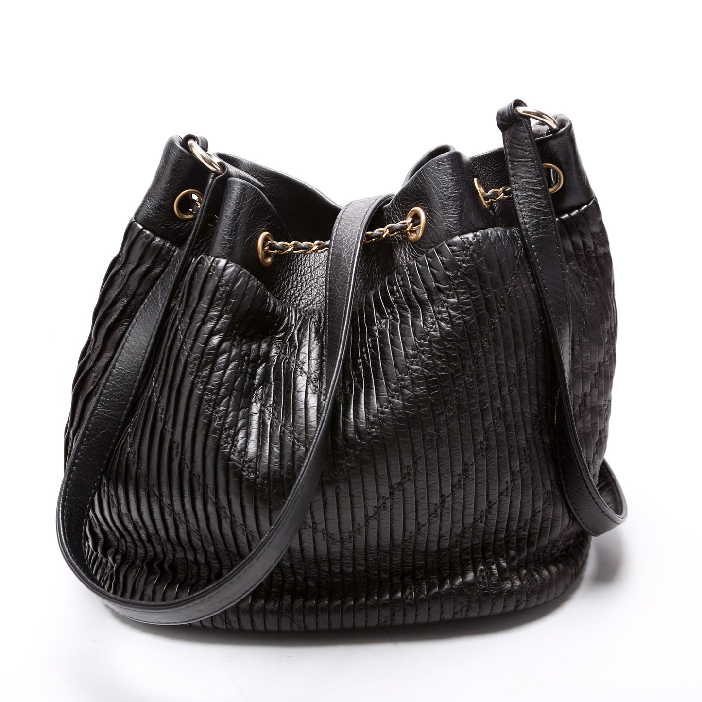 Chanel Coco Pleats Drawstring 24M Bag