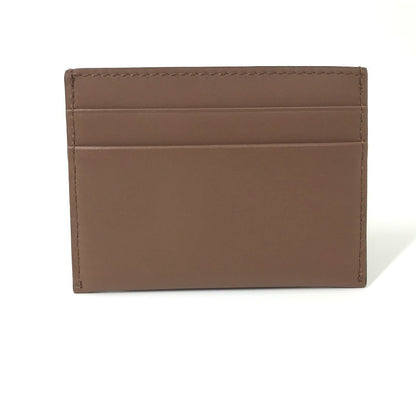 BURBERRY Card Case leather Brown logo Women