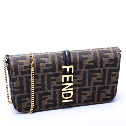 Fendi FF Jacquardgraphy Wallet On Chain Bag