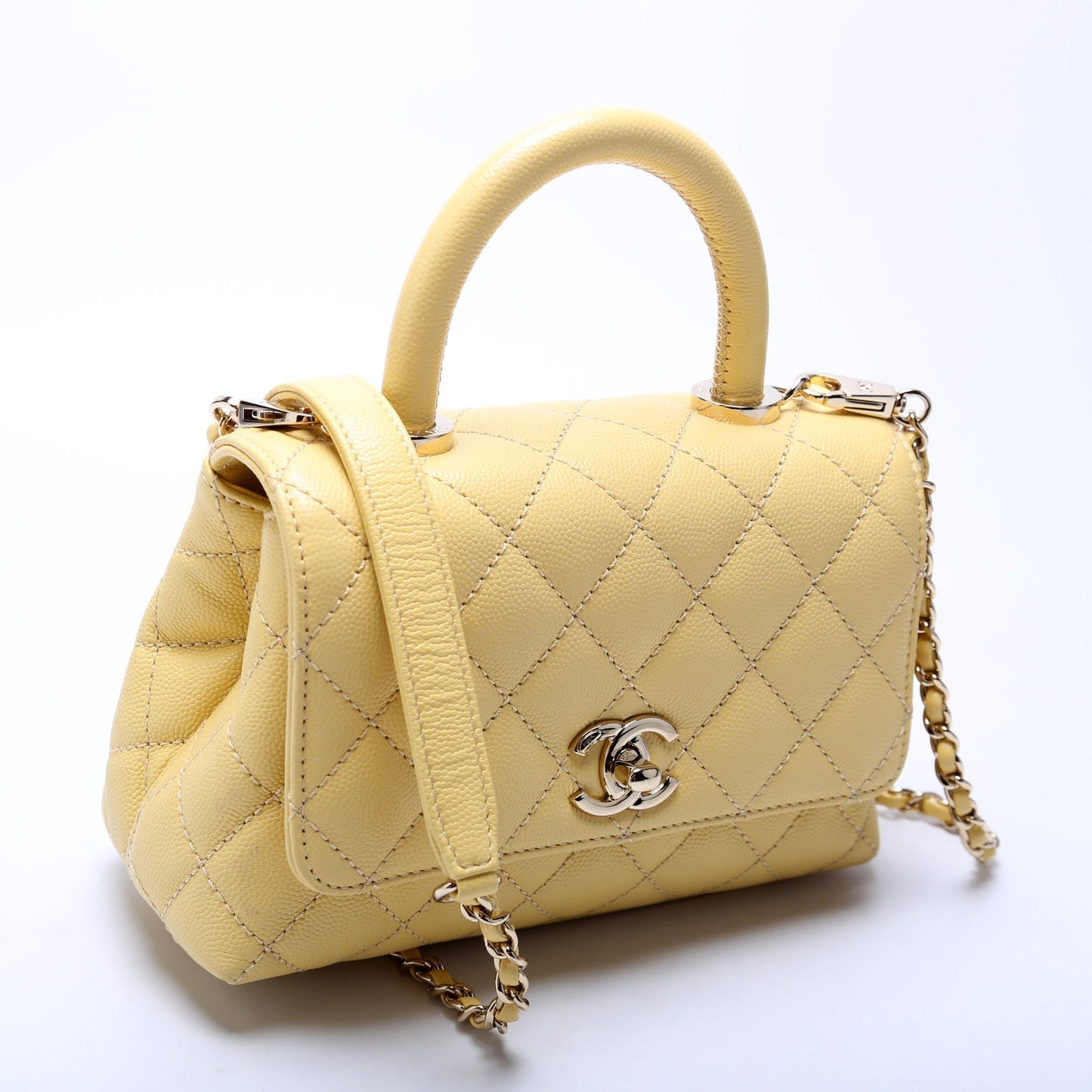 Chanel Coco Top Handle Mini Caviar Bag