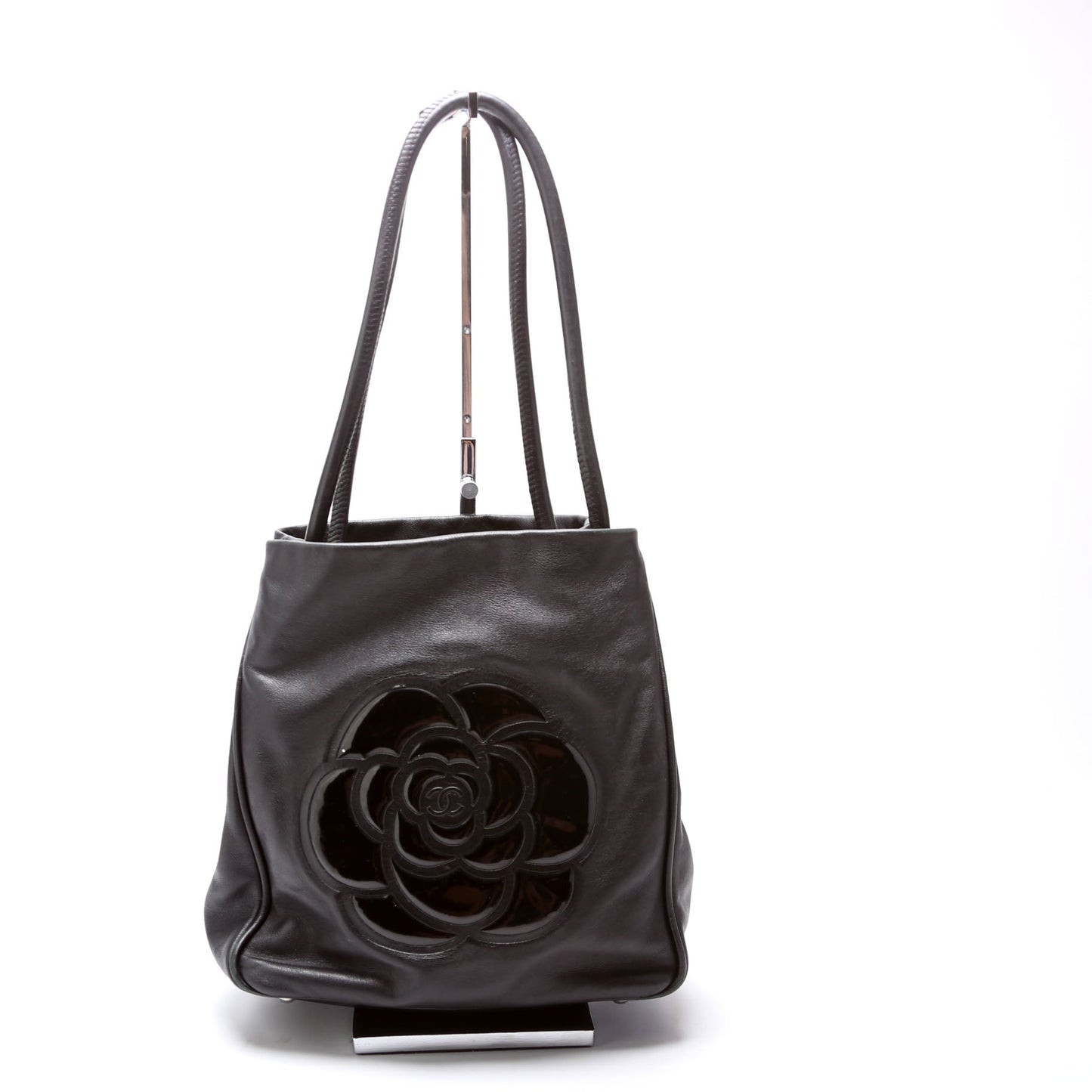 Chanel Camellia Lambskin Tote Bag