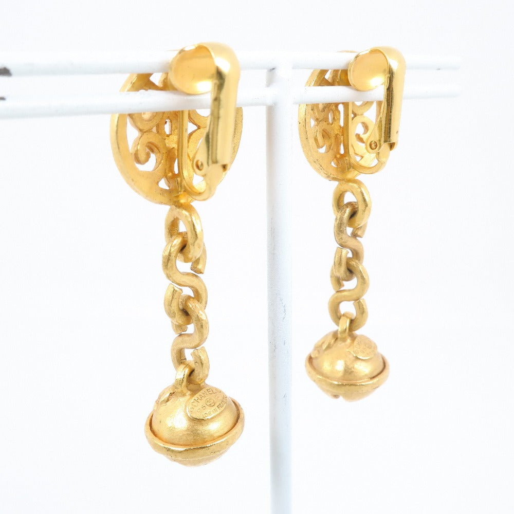 CHANEL Earring Plated Gold gold bell Women