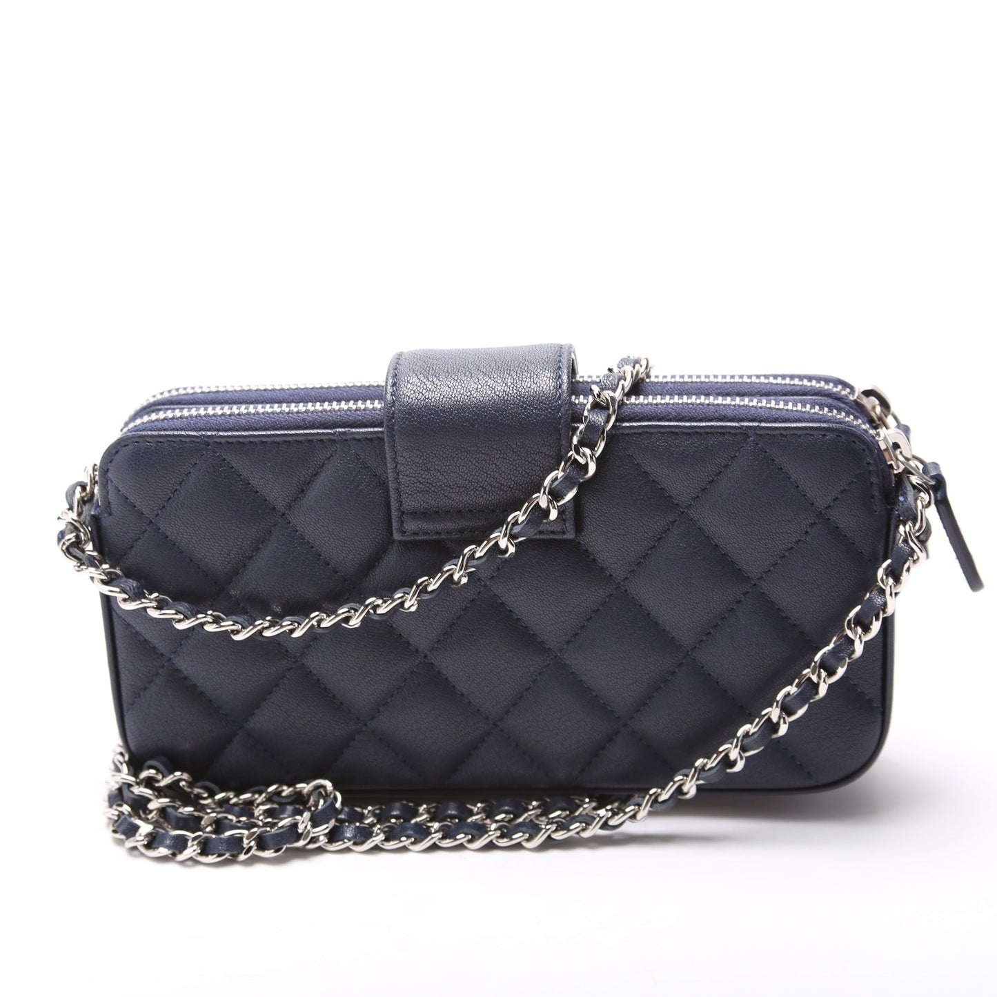 Chanel Box CC Double Zip WOC Lambskin 25M Bag