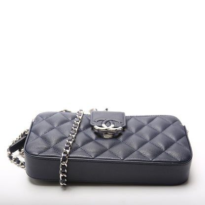 Chanel Box CC Double Zip WOC Lambskin 25M Bag