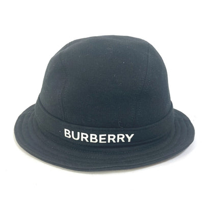 BURBERRY hat 8026928 cotton black hat hat logo Women M