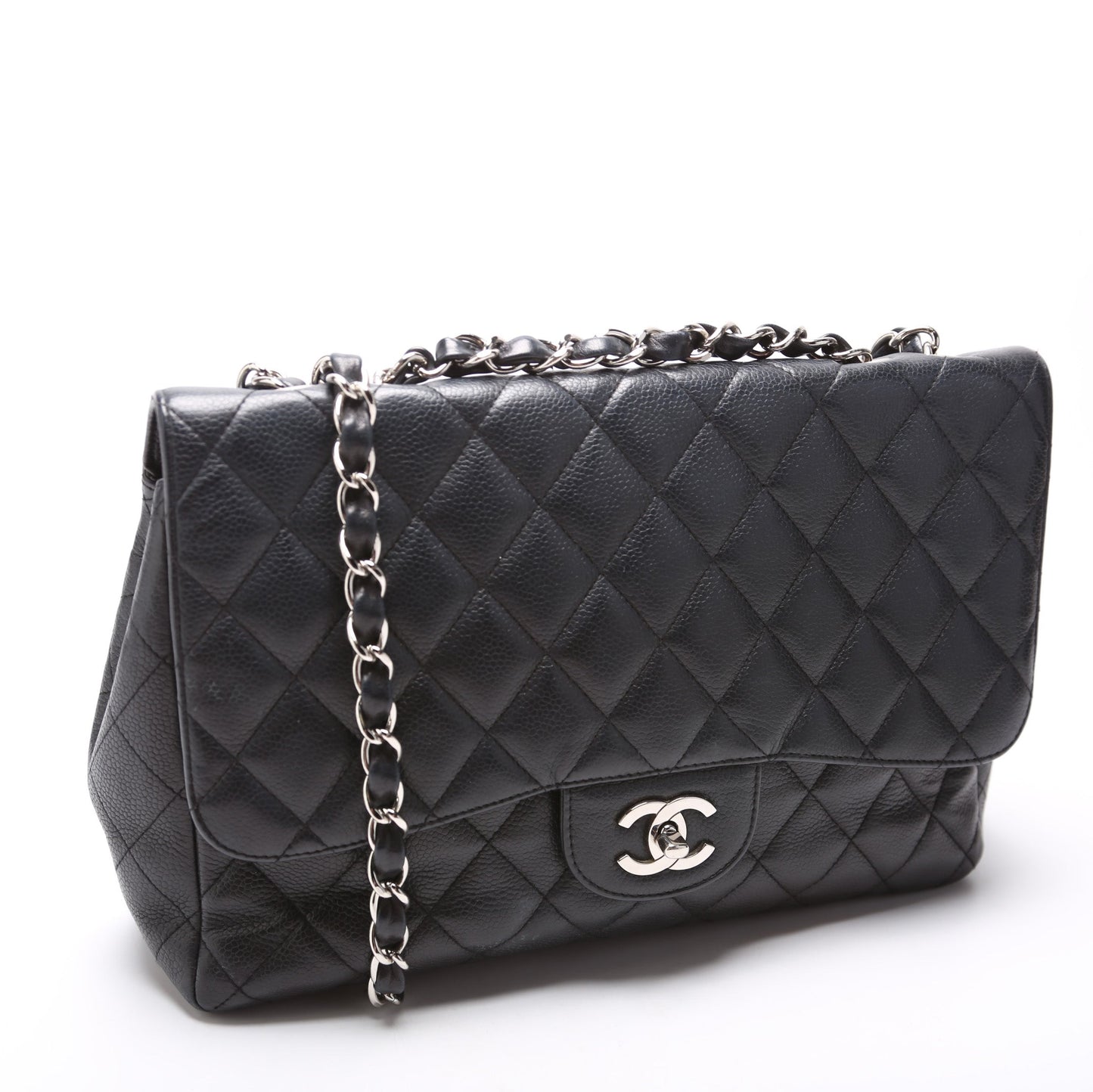Chanel Classic Flap Jumbo Caviar 10-13M Bag