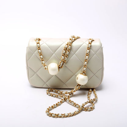Chanel Pearly Mini Flap Lambskin RFID Bag