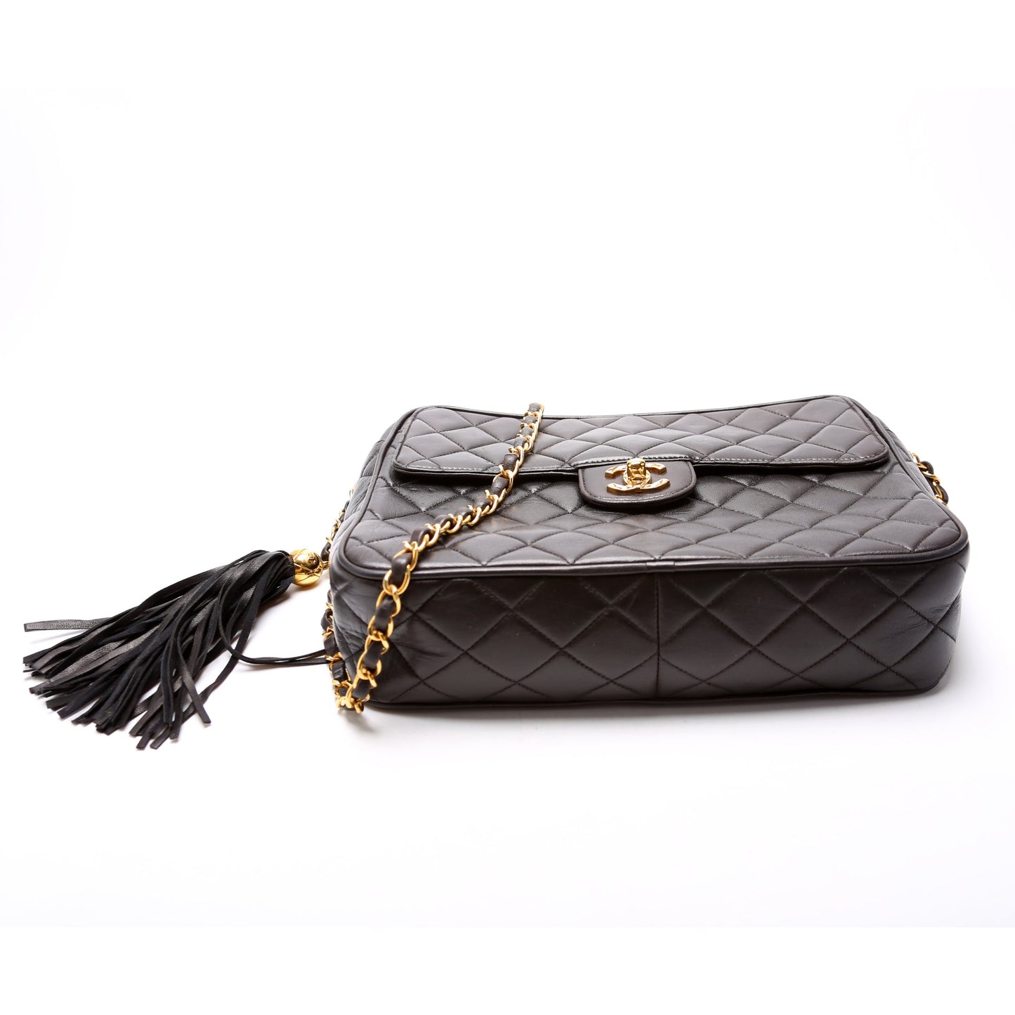 Chanel CC Front Pocket Tassel Camera Vintage 3M Bag