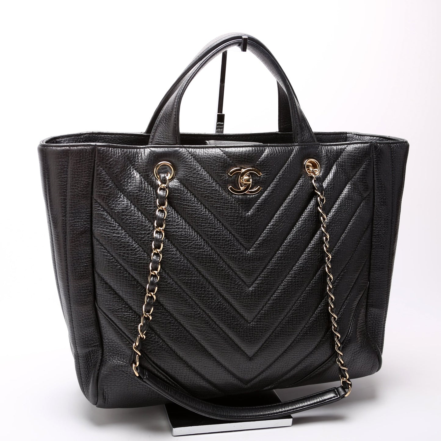 Chanel Chevron Statement Tote 24M Bag