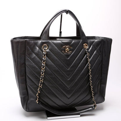 Chanel Chevron Statement Tote 24M Bag