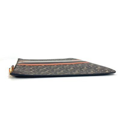 BURBERRY Clutch bag leather Brown TB logo unisex(Unisex)