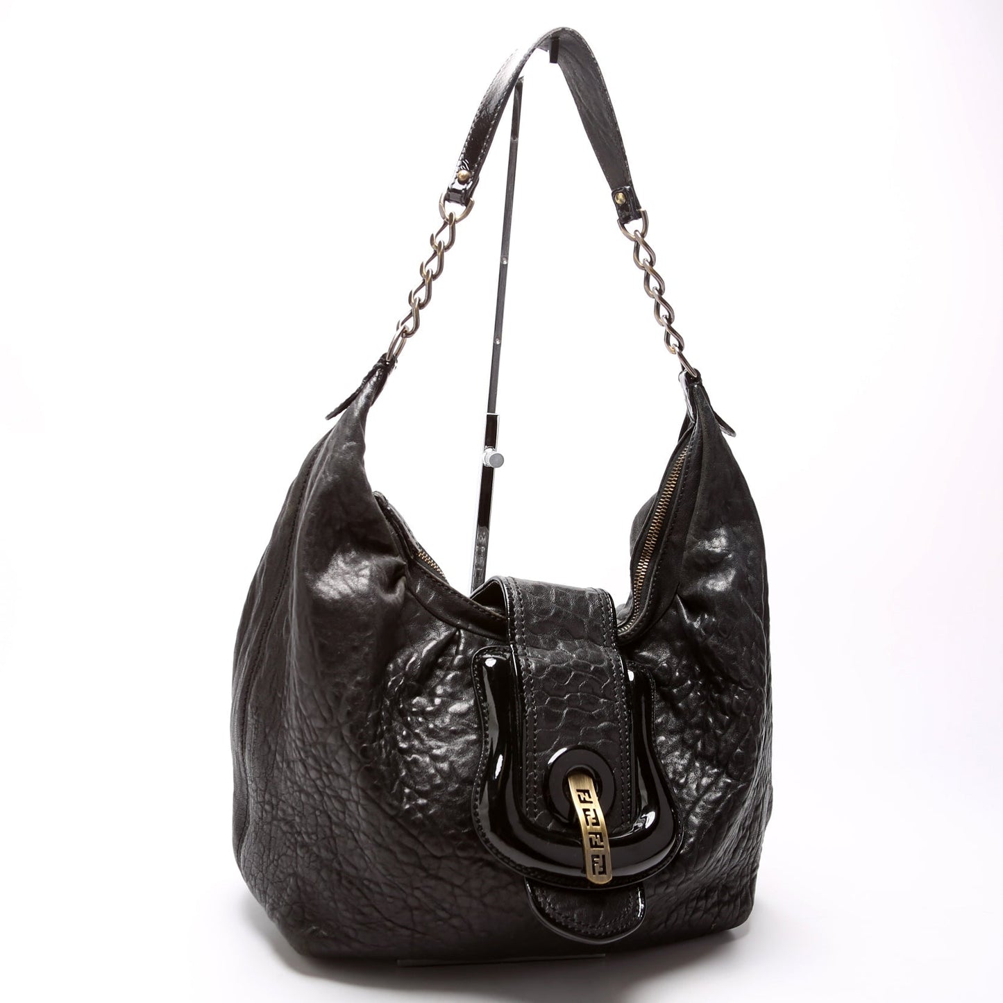 Fendi 8BR563 Nappa Leather B Buckle Hobo Bag