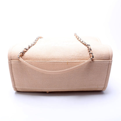 Chanel Deauville Small With Pouch Mixed Fibers Bag