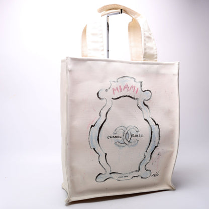 Chanel Miami Cruise Collection Canvas Tote 12M Bag