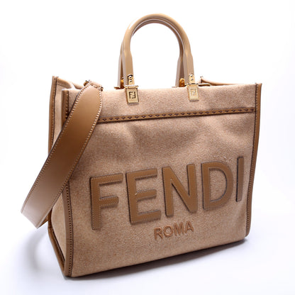 Fendi 8BH386 Sunshine Shopped Medium Flannel Bag
