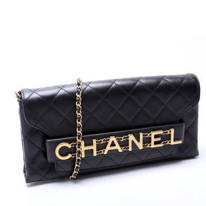 Chanel Enchained Quilted Calfskin Clutch 29M Bag