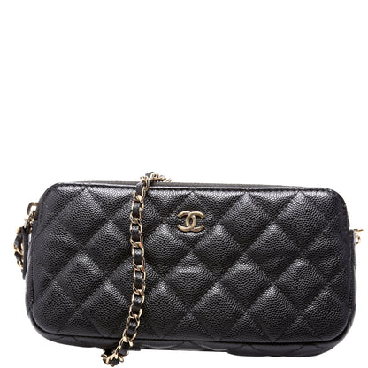 Chanel WOC CC Double Zip Bag