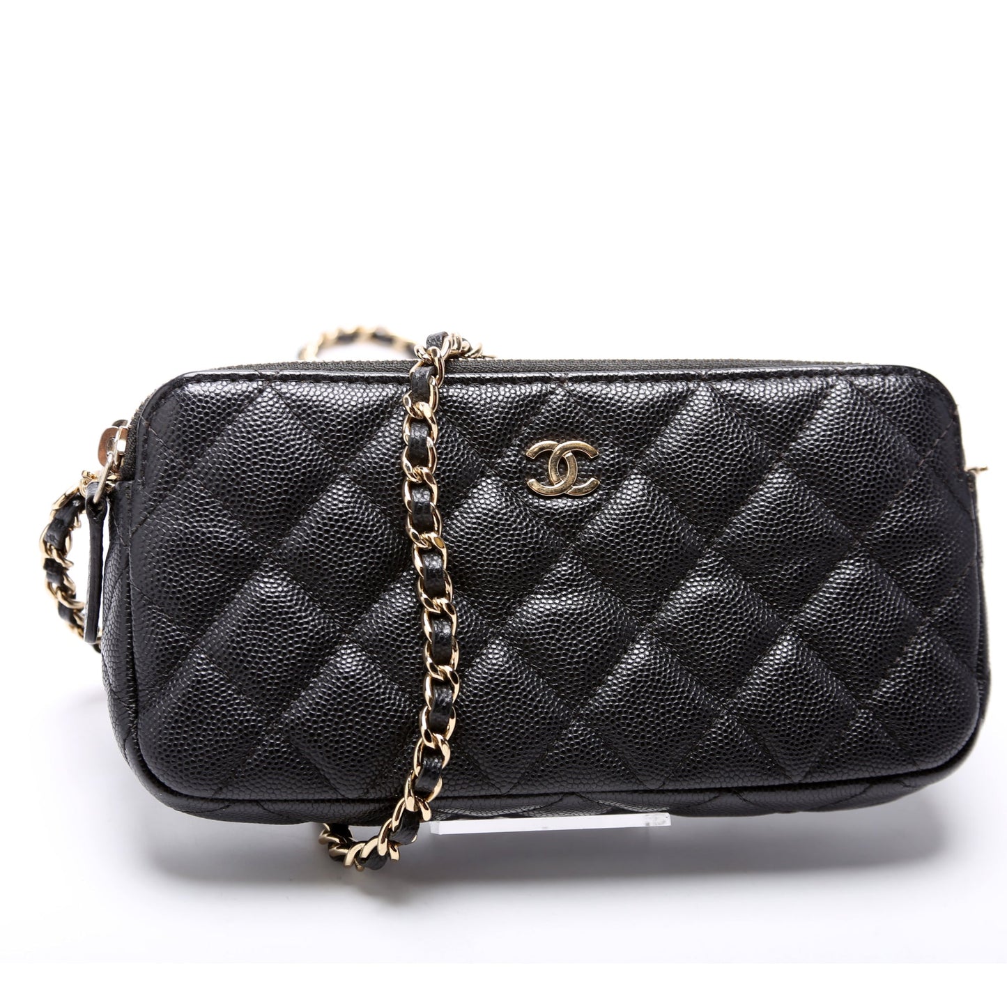 Chanel WOC CC Double Zip Bag
