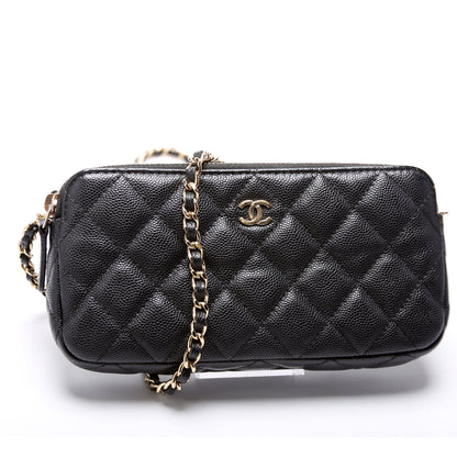 Chanel WOC CC Double Zip Bag