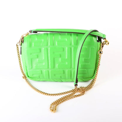Fendi 8BS017 FF 1974 Leather Miniuette Bag