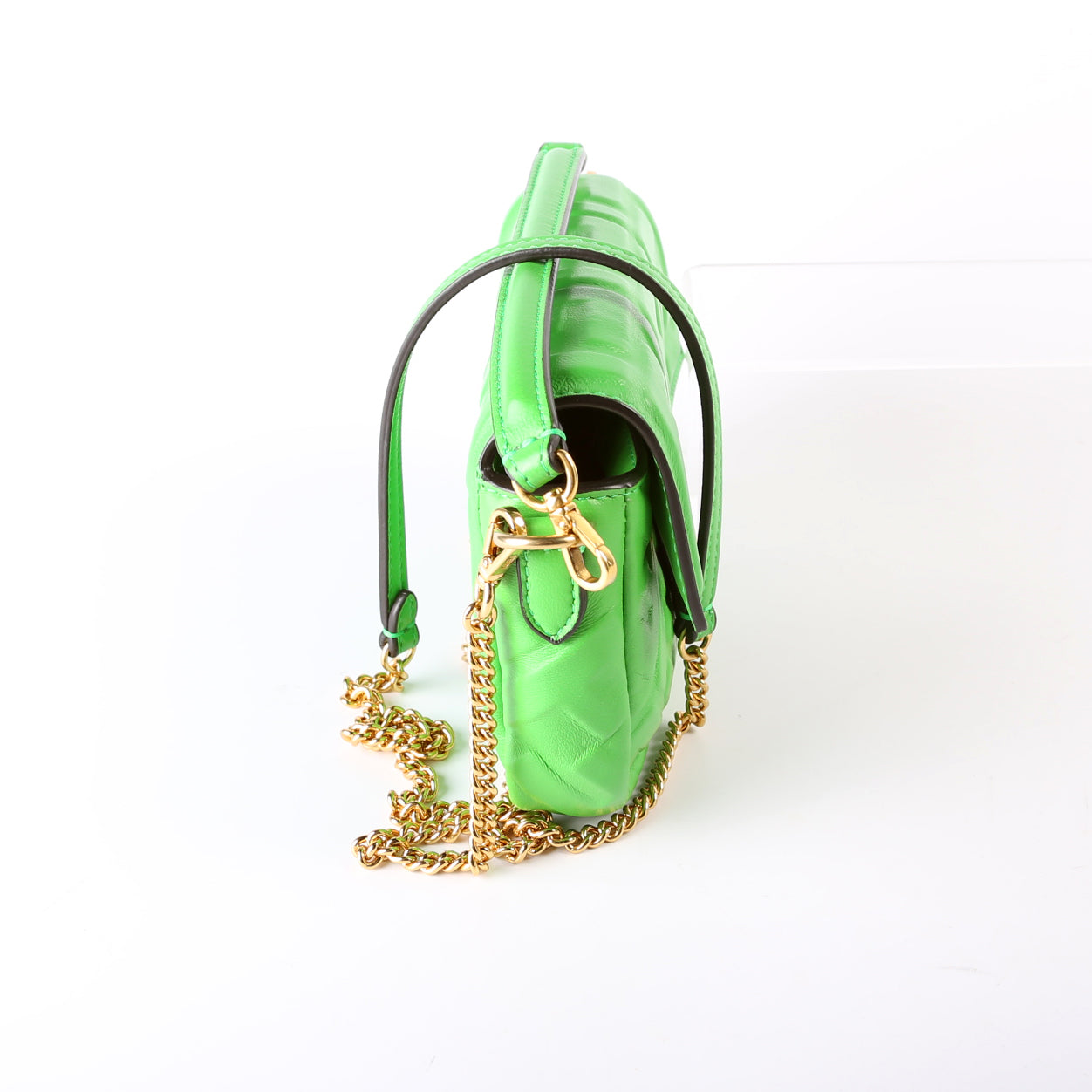 Fendi 8BS017 FF 1974 Leather Miniuette Bag
