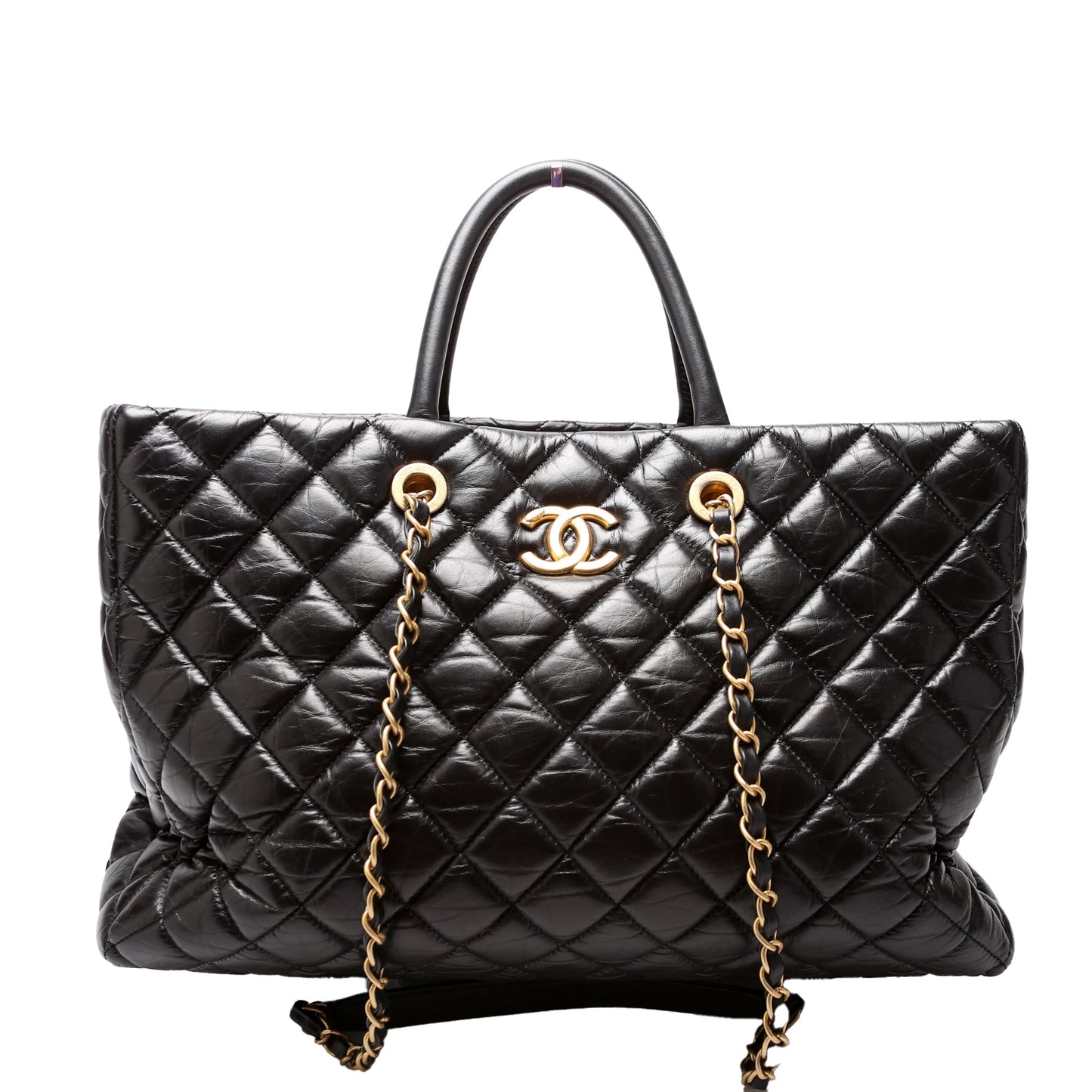 Chanel Coco Handle Shopping Tote Large Aged Calfskin 26M Bag