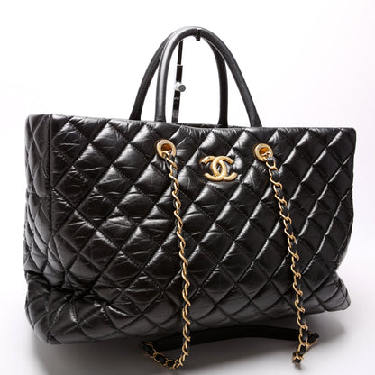 Chanel Coco Handle Shopping Tote Large Aged Calfskin 26M Bag
