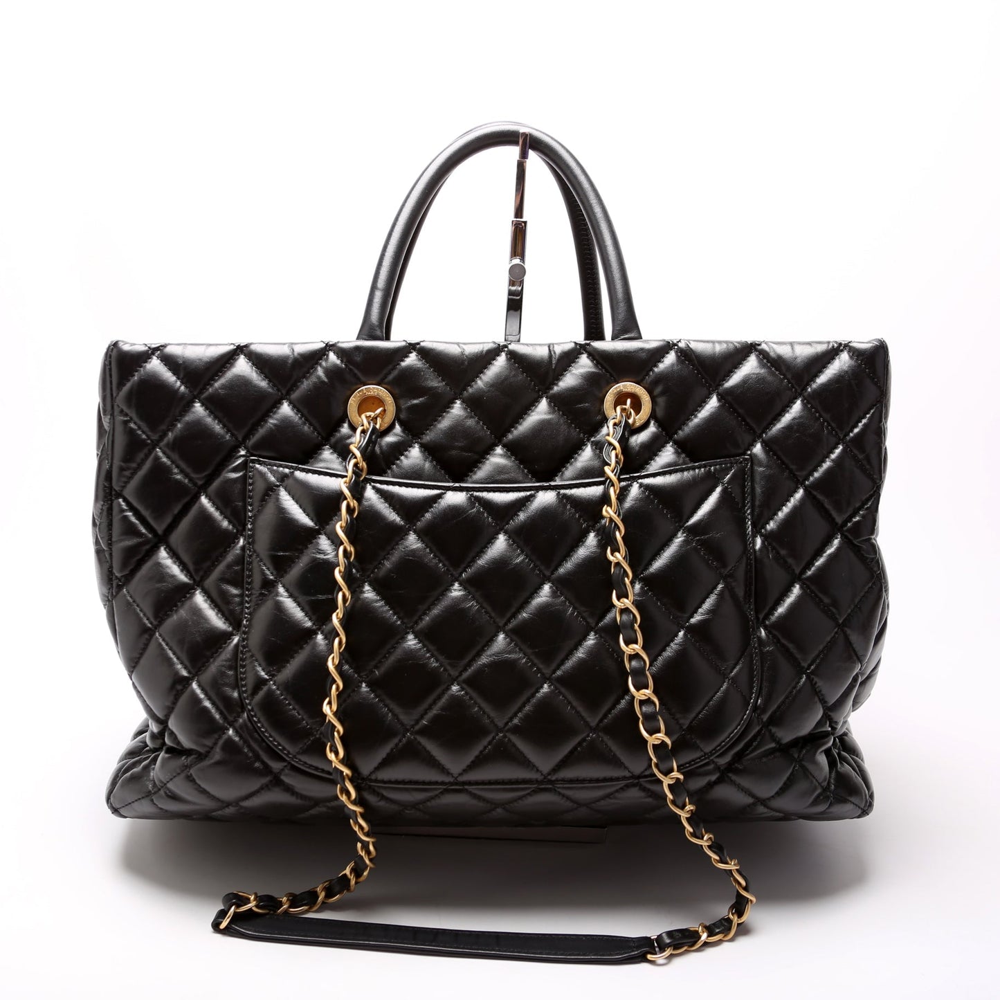 Chanel Coco Handle Shopping Tote Large Aged Calfskin 26M Bag