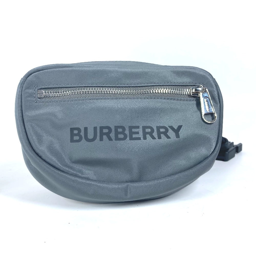 BURBERRY Sling bag 8052888 Nylon gray cross logo mens
