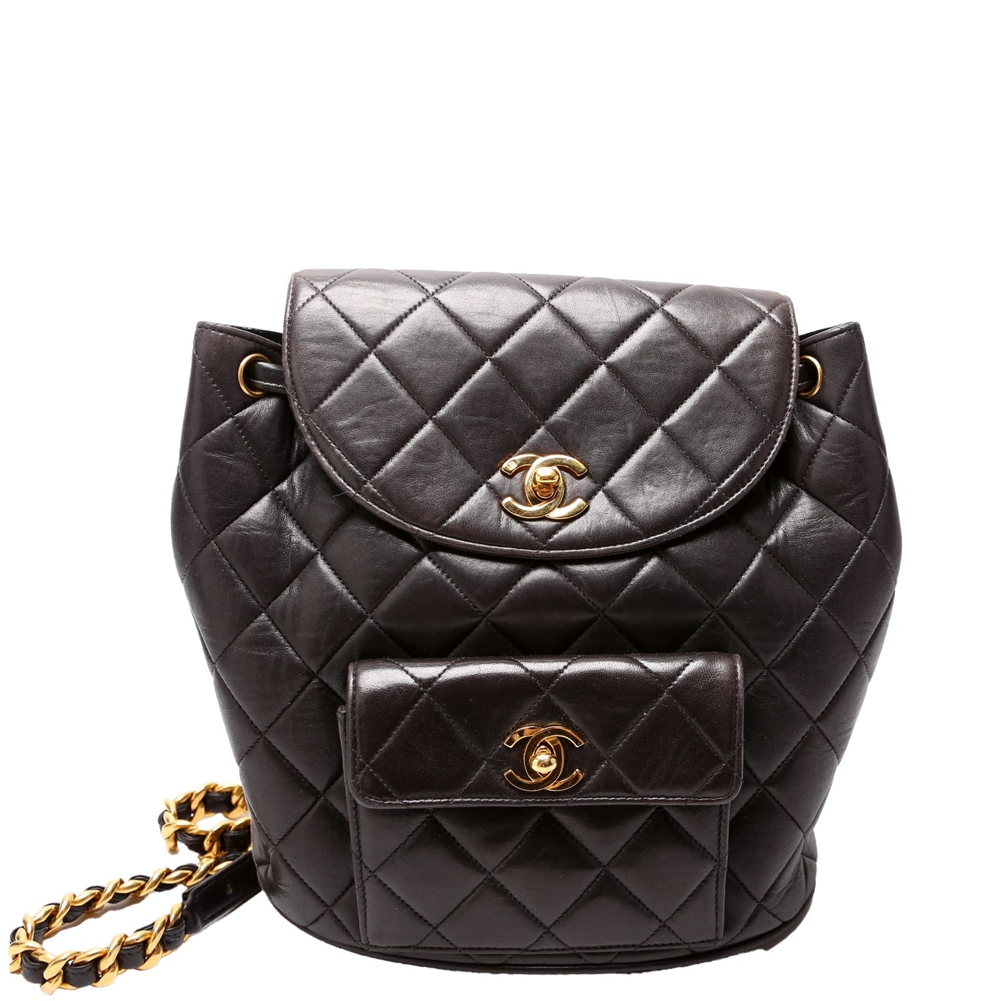 Chanel Vintage Quilted Lambskin Mini Duma Backpack Bag