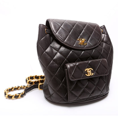 Chanel Vintage Quilted Lambskin Mini Duma Backpack Bag