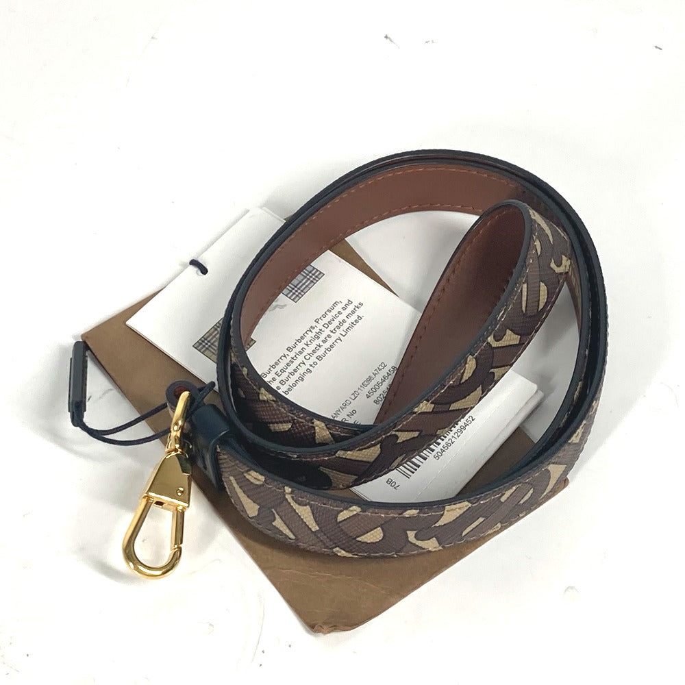 BURBERRY strap 8025468 leather Brown TB logo Women(Unisex)