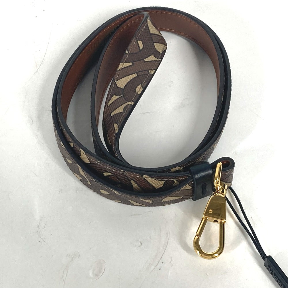 BURBERRY strap 8025468 leather Brown TB logo Women(Unisex)