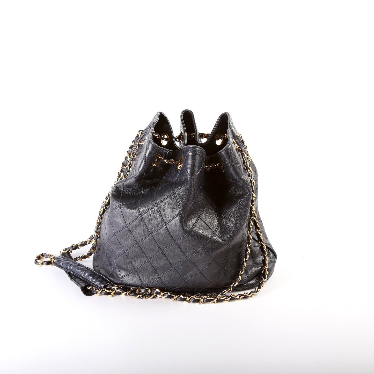 Chanel Bucket Chain Shoulder Quilted Lambskin Vintage Bag