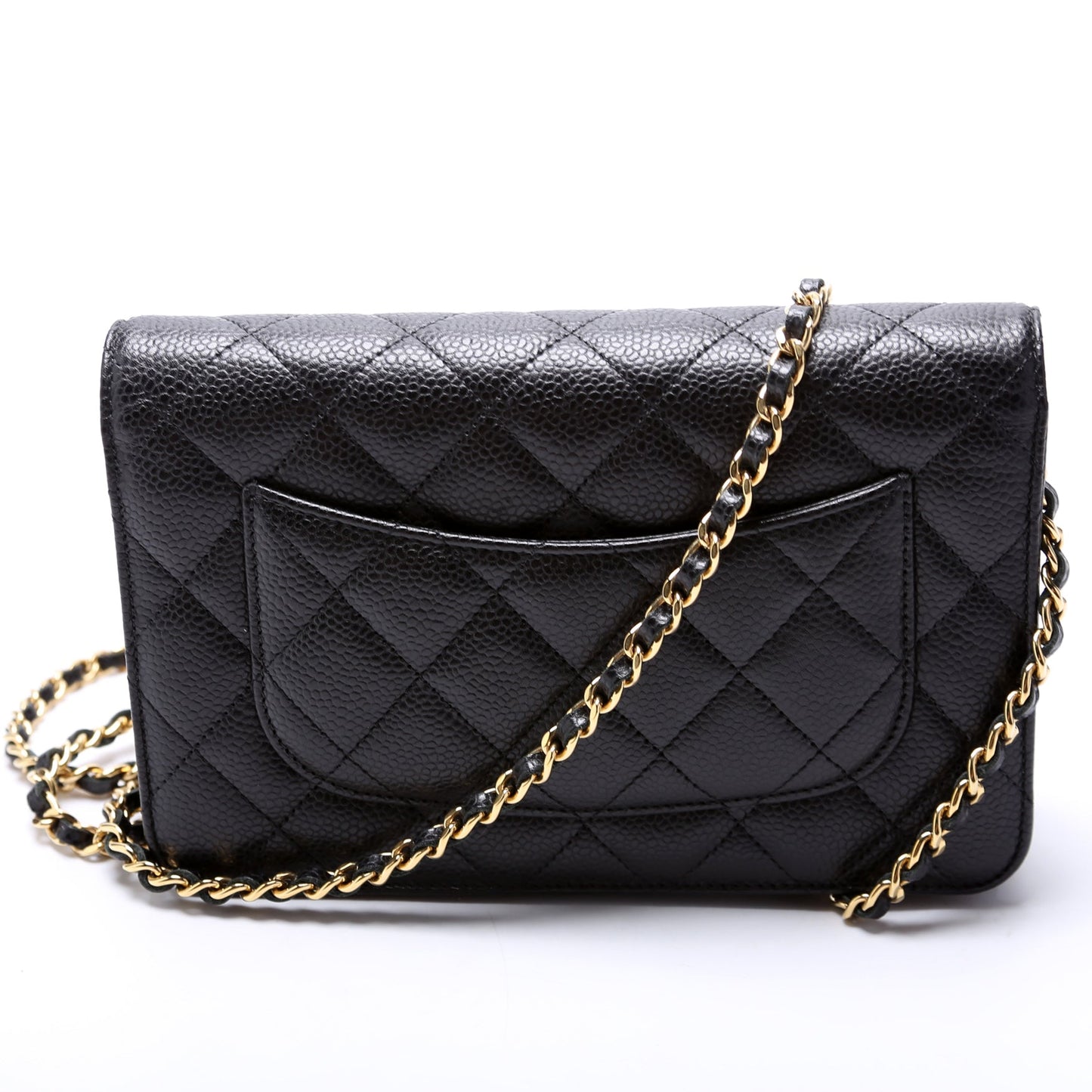 Chanel WOC Classic Quilted Caviar RFID Black Bag