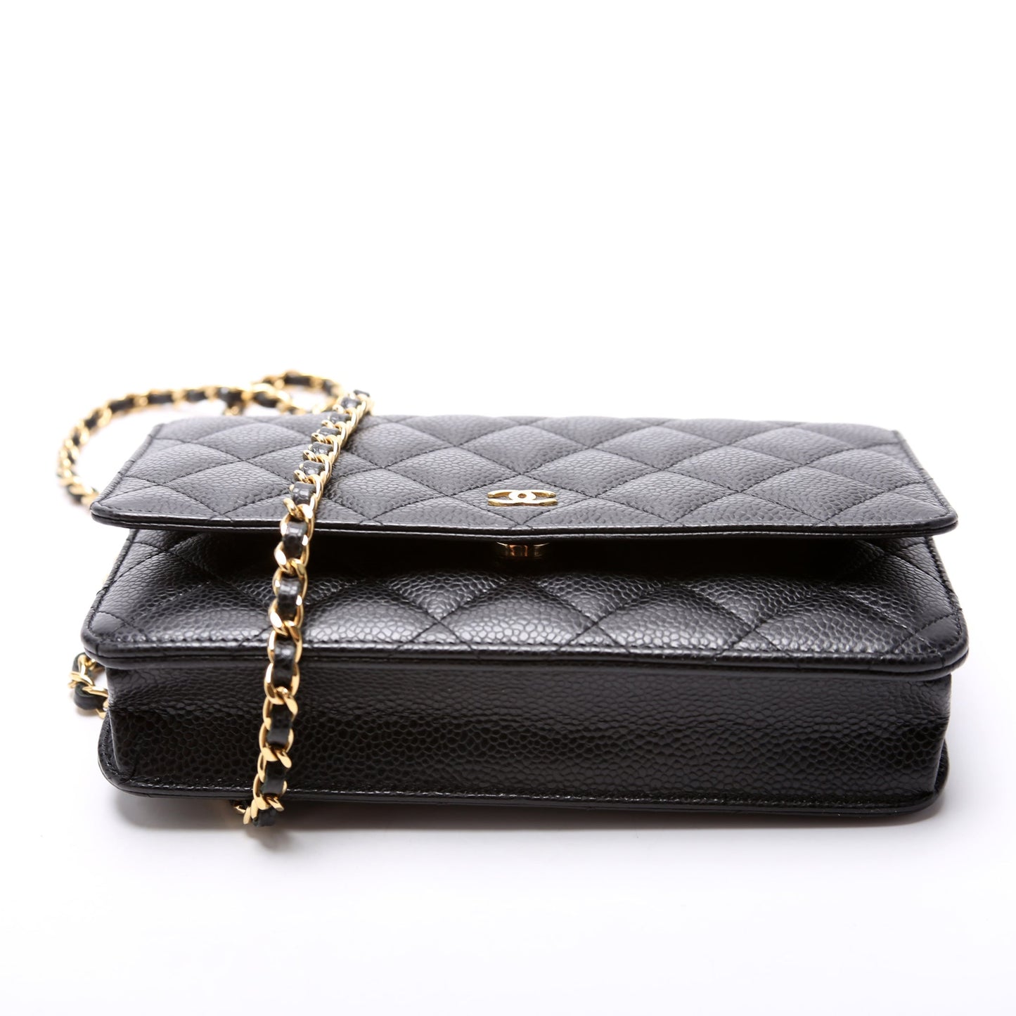Chanel WOC Classic Quilted Caviar RFID Black Bag