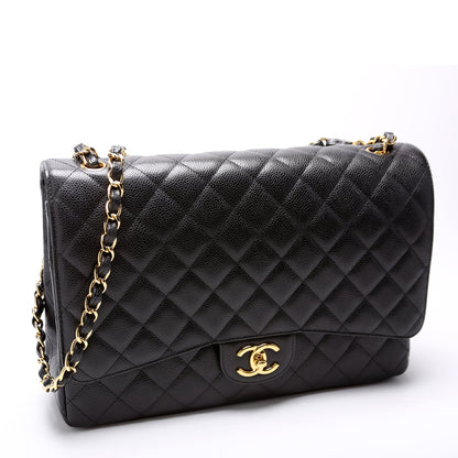 Chanel Classic Flap Maxi Caviar 20M Black Bag