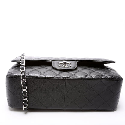 Chanel Classic Flap Jumbo Caviar RFID Black Bag