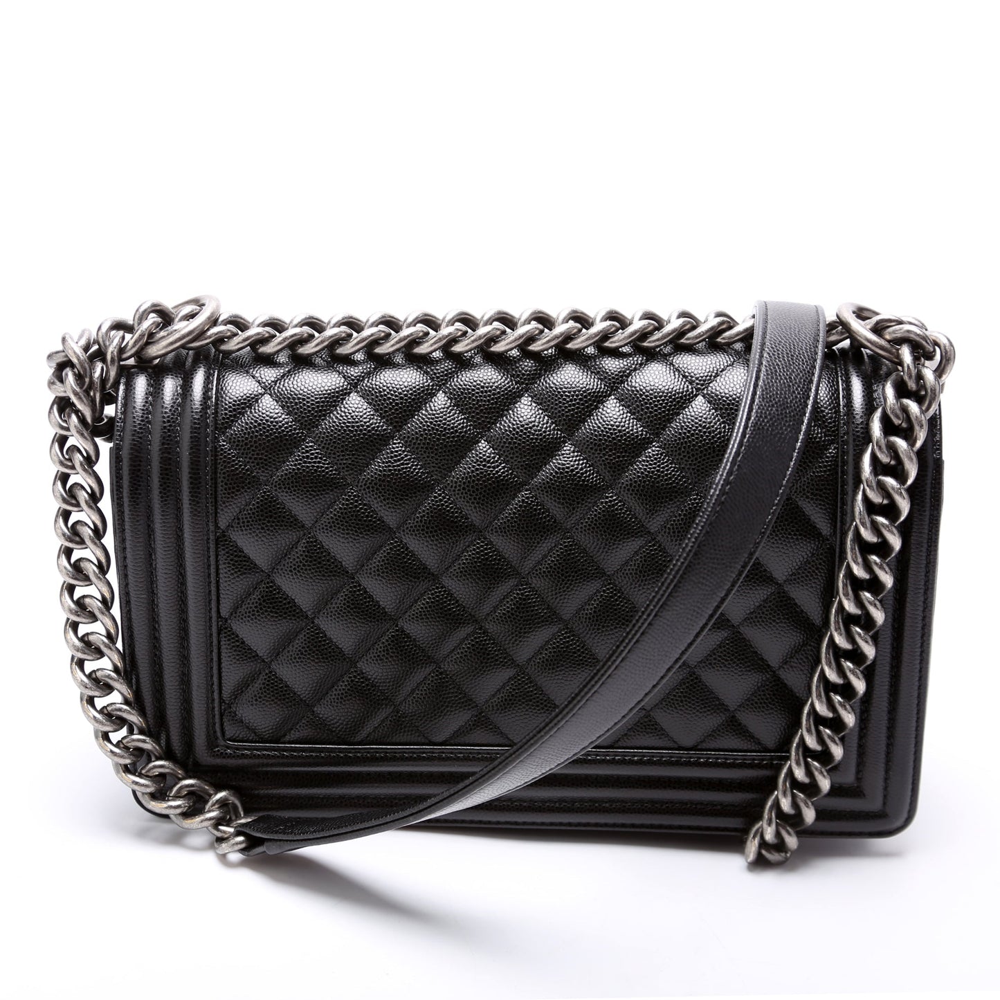 Chanel Boy Flap Medium Old Caviar RFID Black Bag