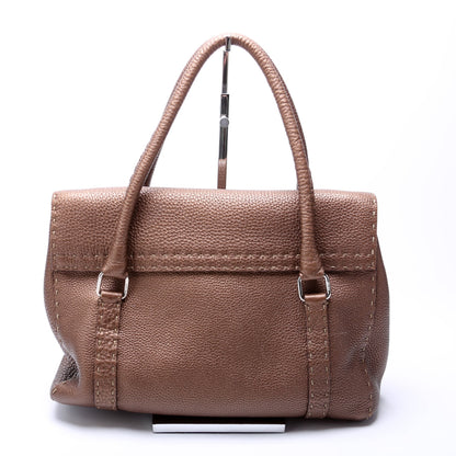 Fendi Linda Selleria Leather Medium Brown Bag