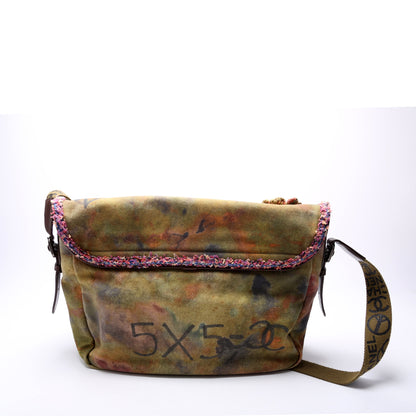 Chanel Graffiti On the Pavements Washed Toile Messenger Bag
