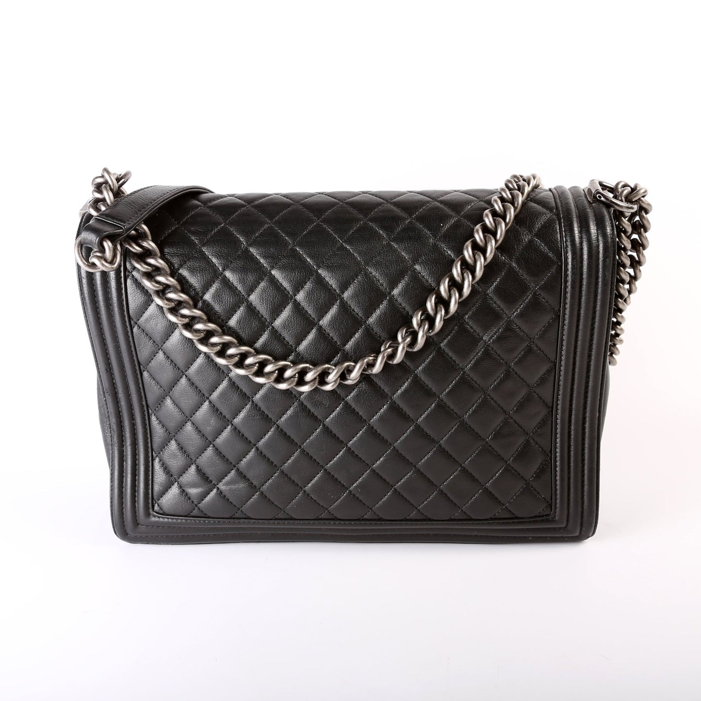 Chanel Boy Flap Large Lambskin 19M Black Bag