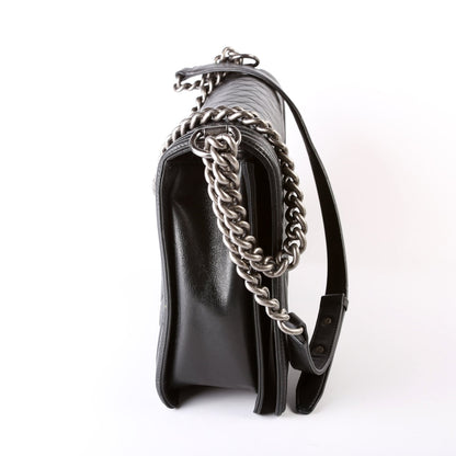 Chanel Boy Flap Large Lambskin 19M Black Bag