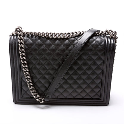 Chanel Boy Flap Large Caviar 25-28M Black Bag