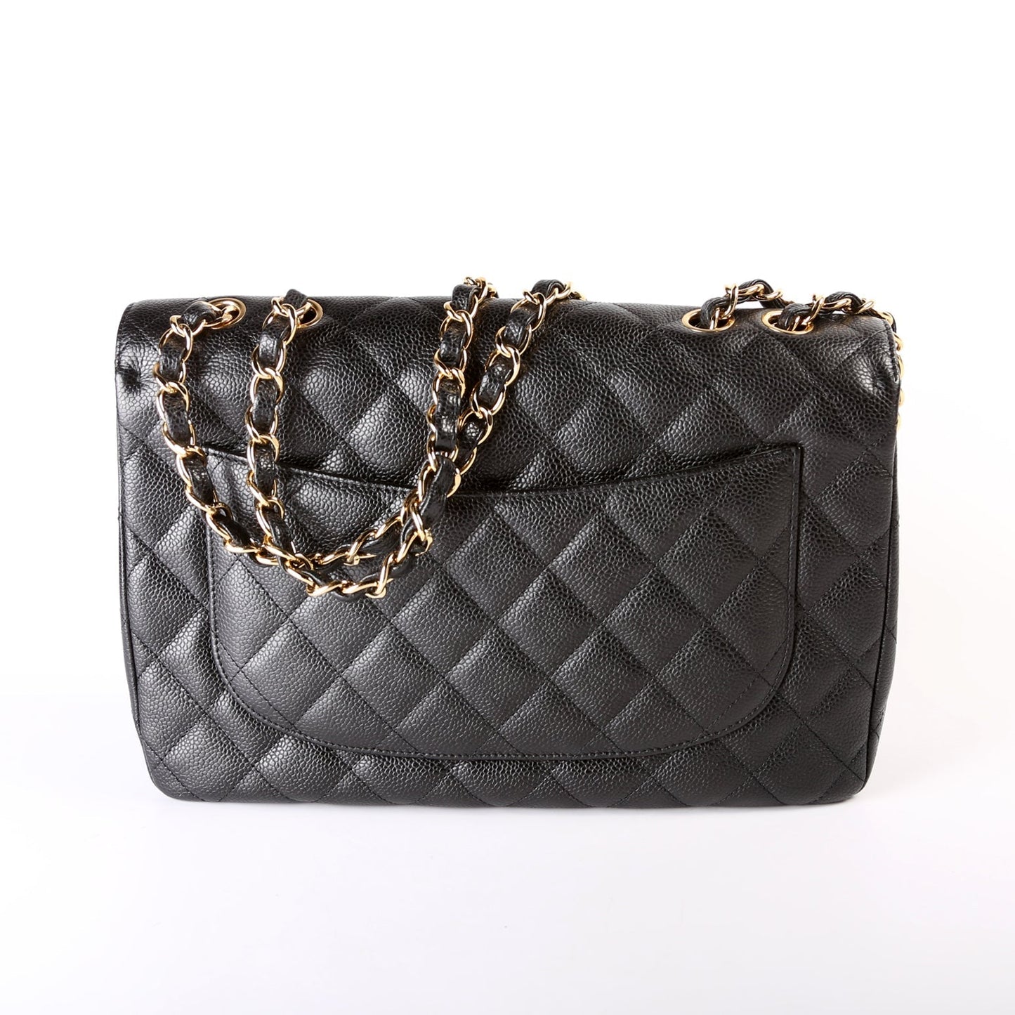 Chanel Classic Flap Jumbo Caviar 10-13M Black Bag