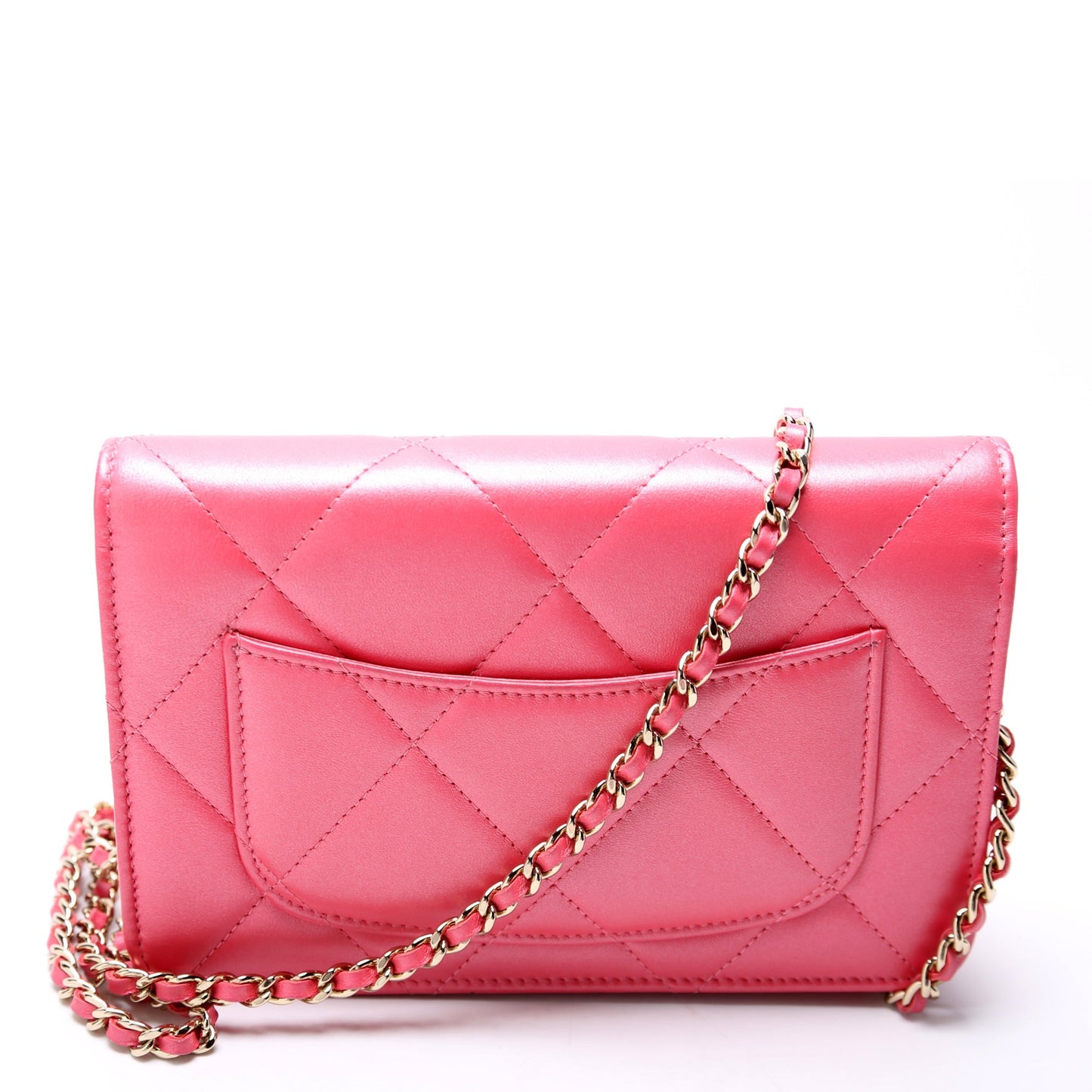Chanel WOC Pearl CC Lambskin Pink Bag